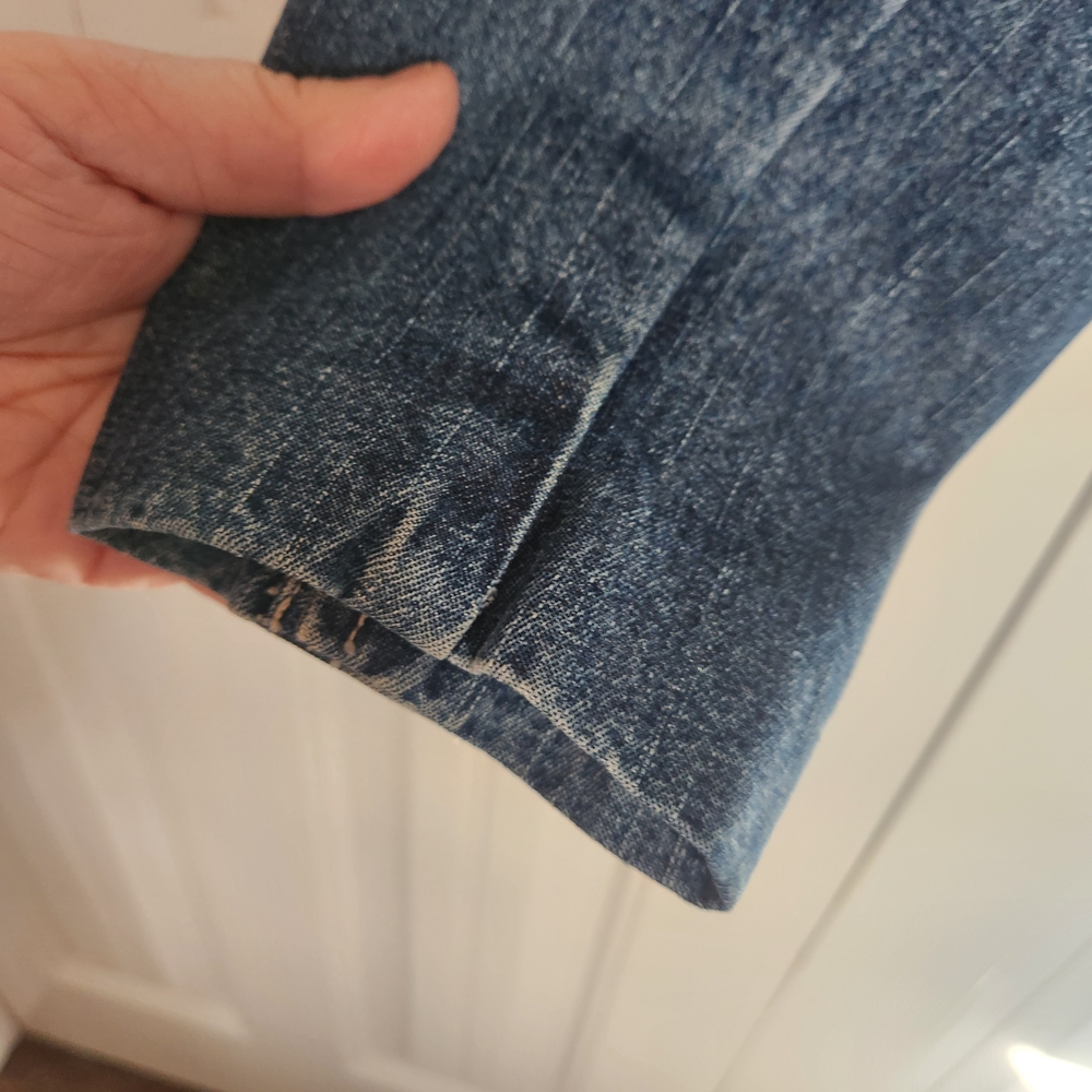 Vintage Caribbean Joe Indigo Denim Jacket Womens Petite Large - Picture 4 of 10
